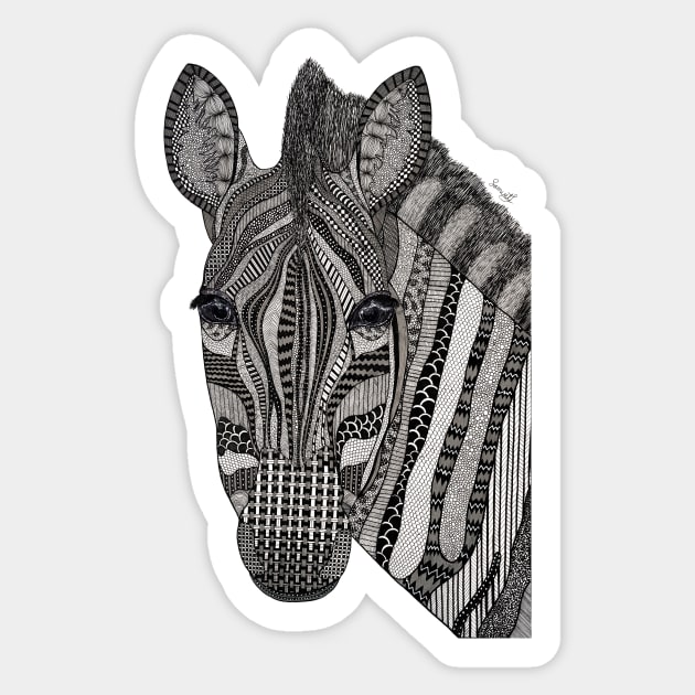 Zebra Sticker by SamuelJ